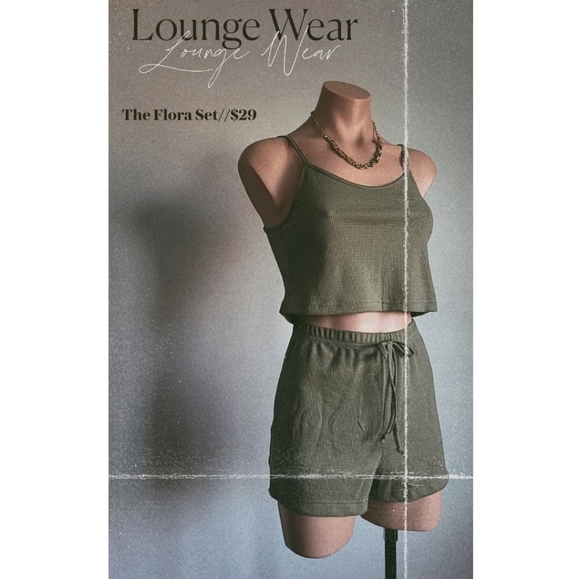 🚨The Flora set// olive 2 piece set - Picture 5 of 5